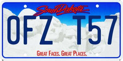 SD license plate 0FZT57
