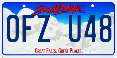 SD license plate 0FZU48