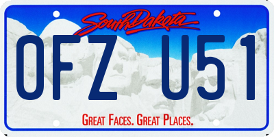 SD license plate 0FZU51