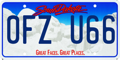 SD license plate 0FZU66