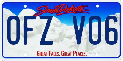 SD license plate 0FZV06