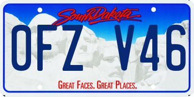 SD license plate 0FZV46