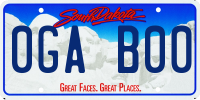 SD license plate 0GAB00