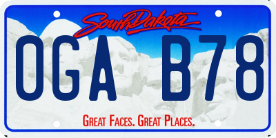 SD license plate 0GAB78