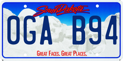SD license plate 0GAB94