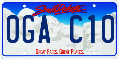 SD license plate 0GAC10
