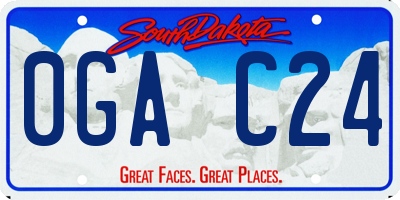 SD license plate 0GAC24