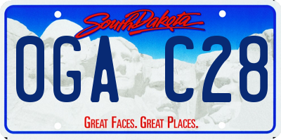 SD license plate 0GAC28