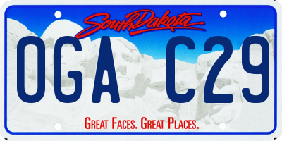 SD license plate 0GAC29
