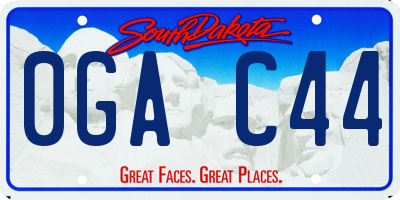 SD license plate 0GAC44