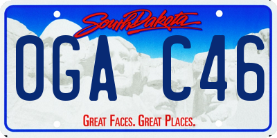 SD license plate 0GAC46