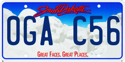 SD license plate 0GAC56
