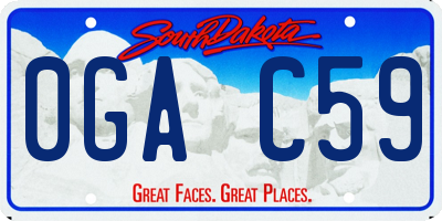 SD license plate 0GAC59
