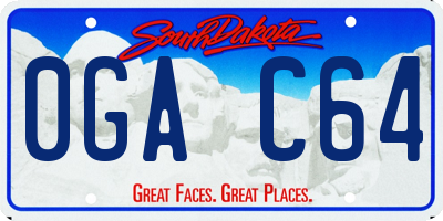 SD license plate 0GAC64