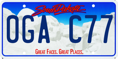 SD license plate 0GAC77