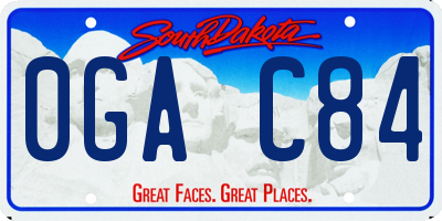 SD license plate 0GAC84