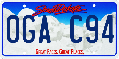 SD license plate 0GAC94