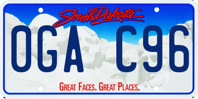 SD license plate 0GAC96