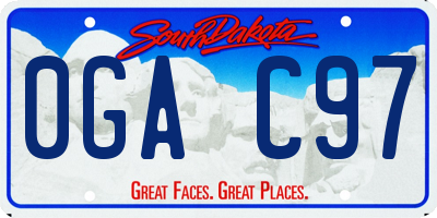 SD license plate 0GAC97