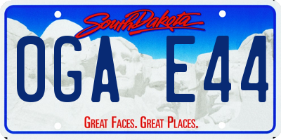 SD license plate 0GAE44