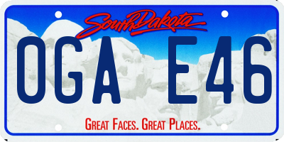 SD license plate 0GAE46