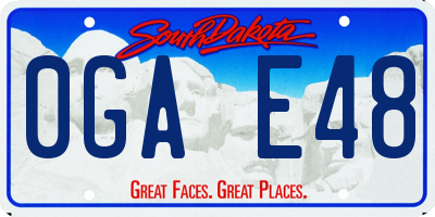 SD license plate 0GAE48