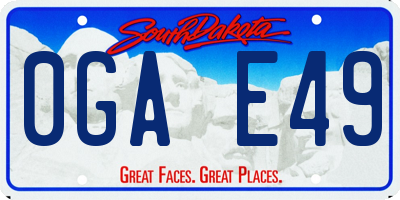 SD license plate 0GAE49