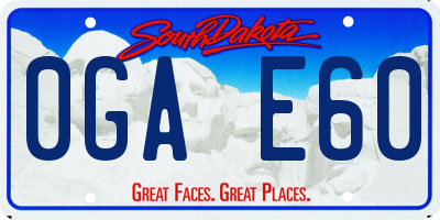 SD license plate 0GAE60