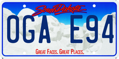 SD license plate 0GAE94