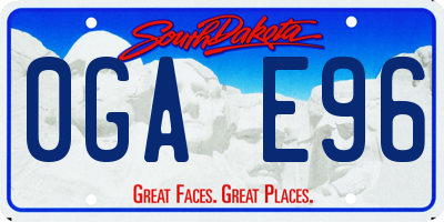 SD license plate 0GAE96