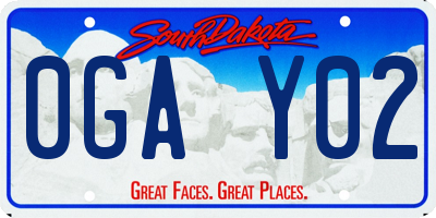 SD license plate 0GAY02
