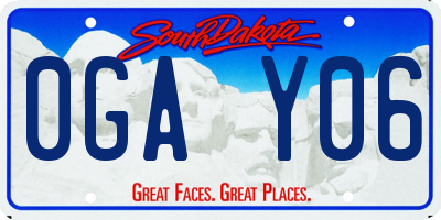 SD license plate 0GAY06