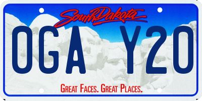 SD license plate 0GAY20