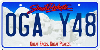SD license plate 0GAY48