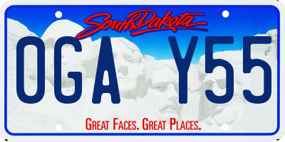 SD license plate 0GAY55