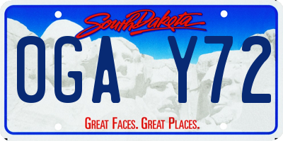 SD license plate 0GAY72