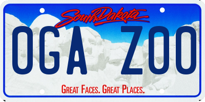 SD license plate 0GAZ00