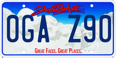 SD license plate 0GAZ90