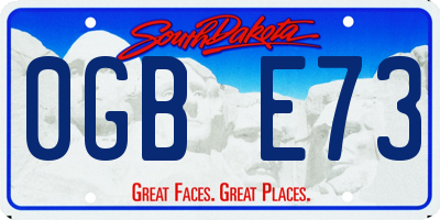 SD license plate 0GBE73