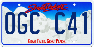 SD license plate 0GCC41