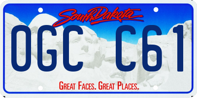 SD license plate 0GCC61