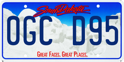 SD license plate 0GCD95