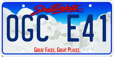 SD license plate 0GCE41