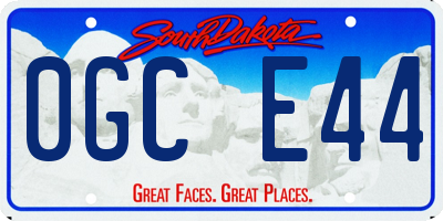 SD license plate 0GCE44