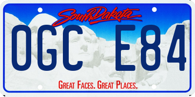 SD license plate 0GCE84