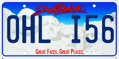 SD license plate 0HLI56