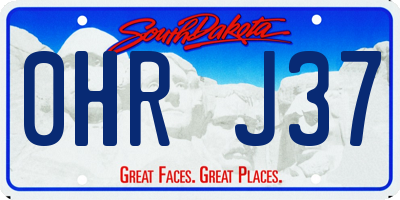 SD license plate 0HRJ37