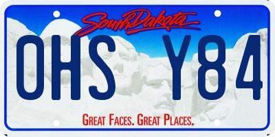 SD license plate 0HSY84