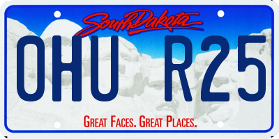 SD license plate 0HUR25