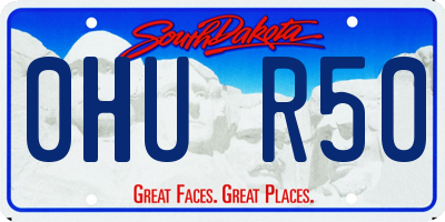 SD license plate 0HUR50